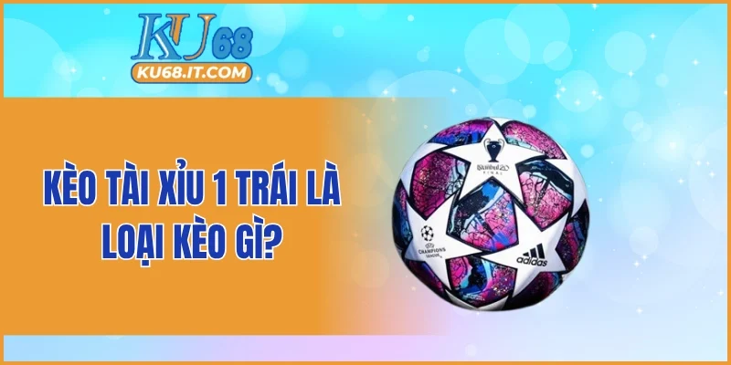 Kèo tài xỉu 1 trái là loại kèo gì?